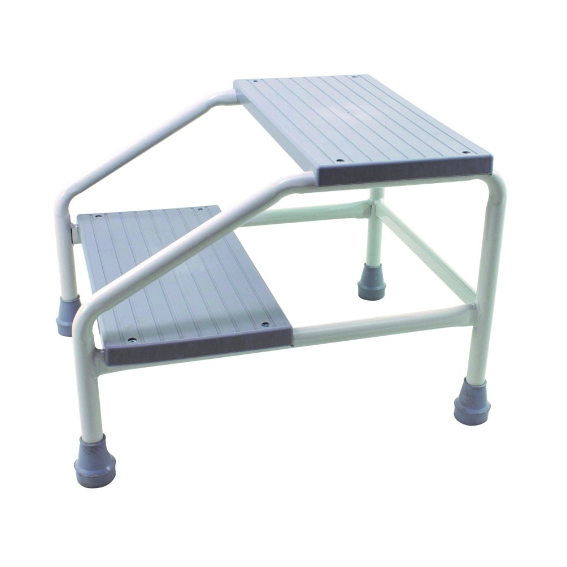 tablelya marche pied acier blanc pied caoutchouc antidérapant supporte 150kg