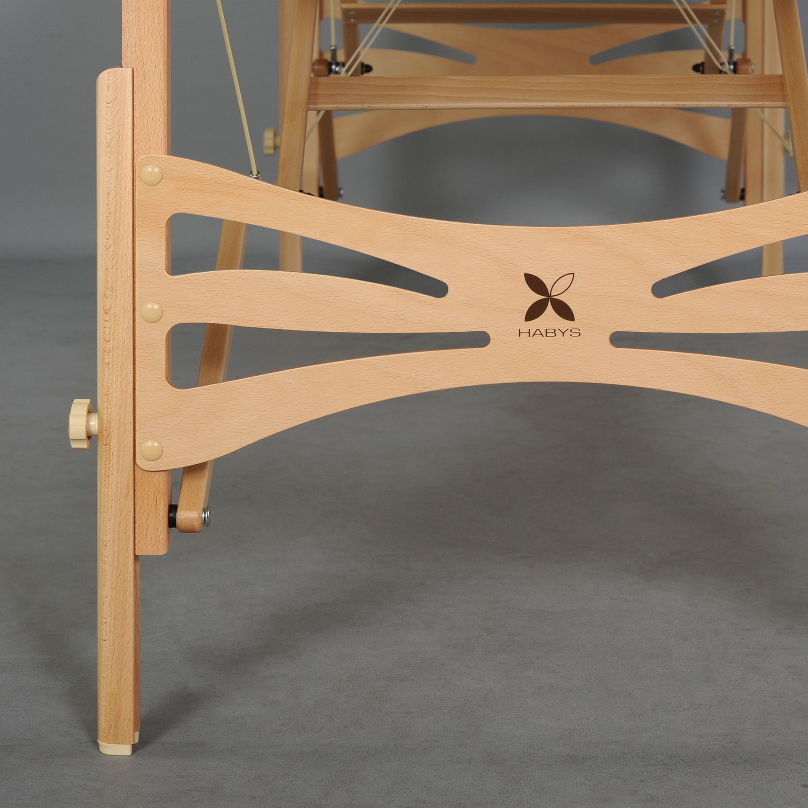 table Massage en bois portable largeur 70 cm détail face avant Massage-Table-Panda-Light-Wood-70-Vinyl-Flex-K022-Green-1983_6