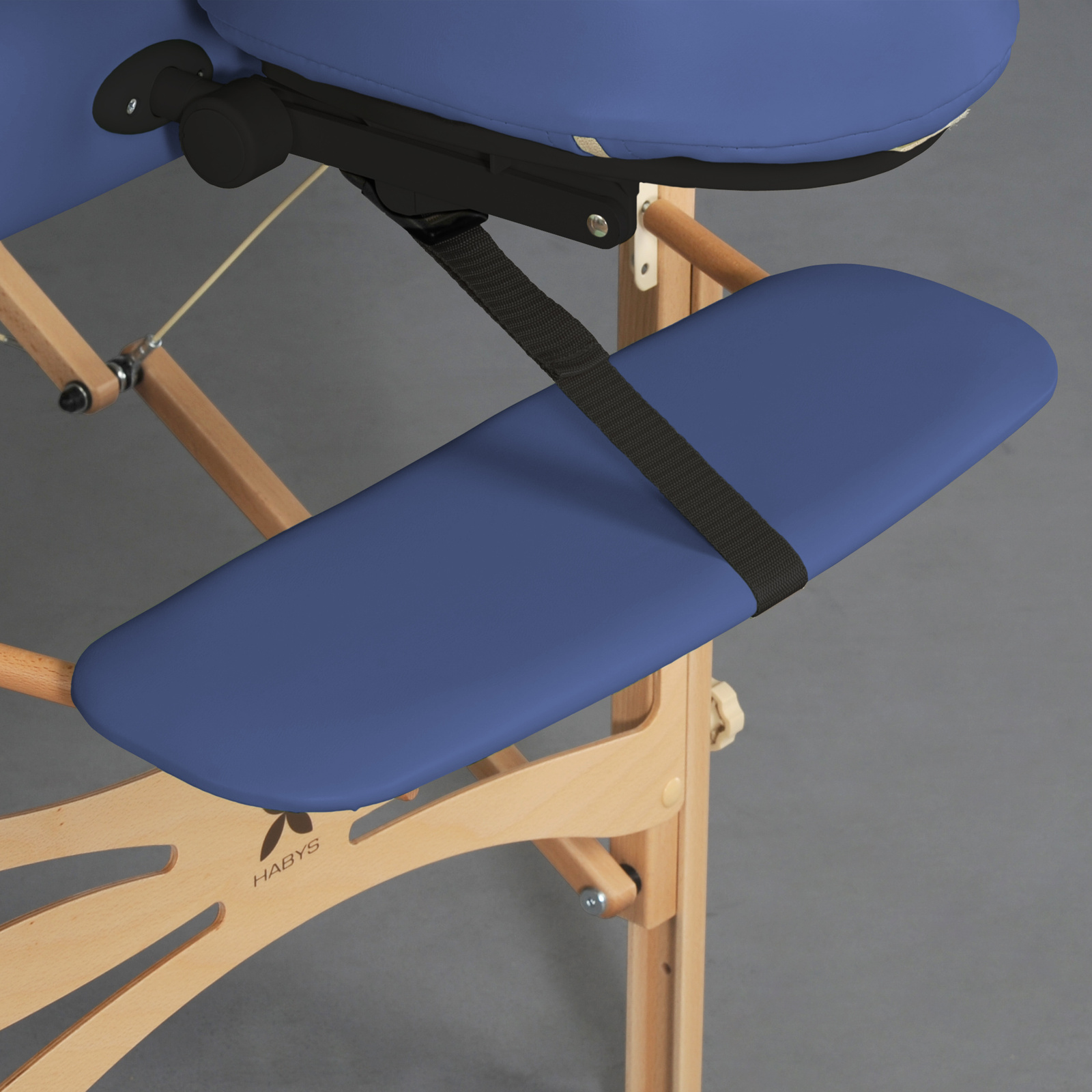 table de massage bois Panda-largeur 70-cm-bleue marine-habys-tablelya-phare-sante-appuis-bras-granatowy-405_4