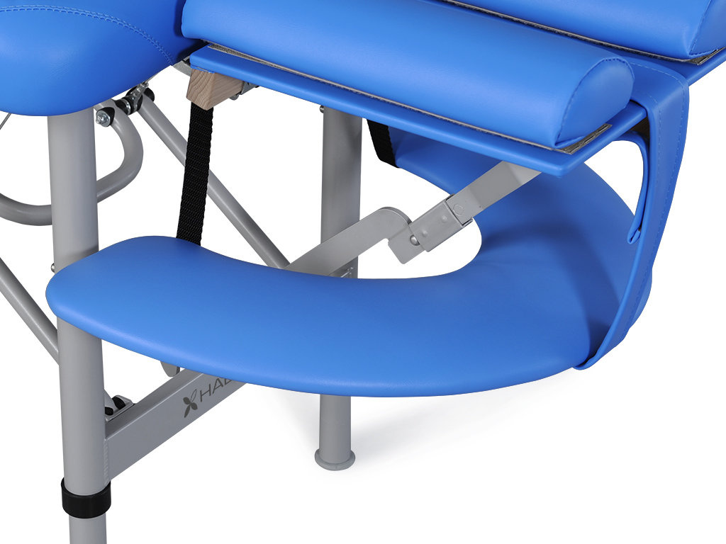 table-chiro-portable-appui-bras-bleu