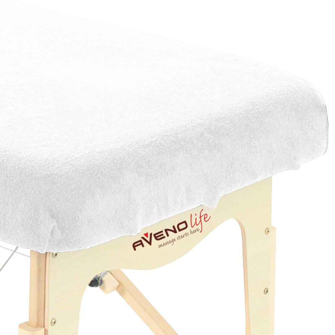 Housse coton éponge Blanc – 80x200x5 cm – STV-tablelya