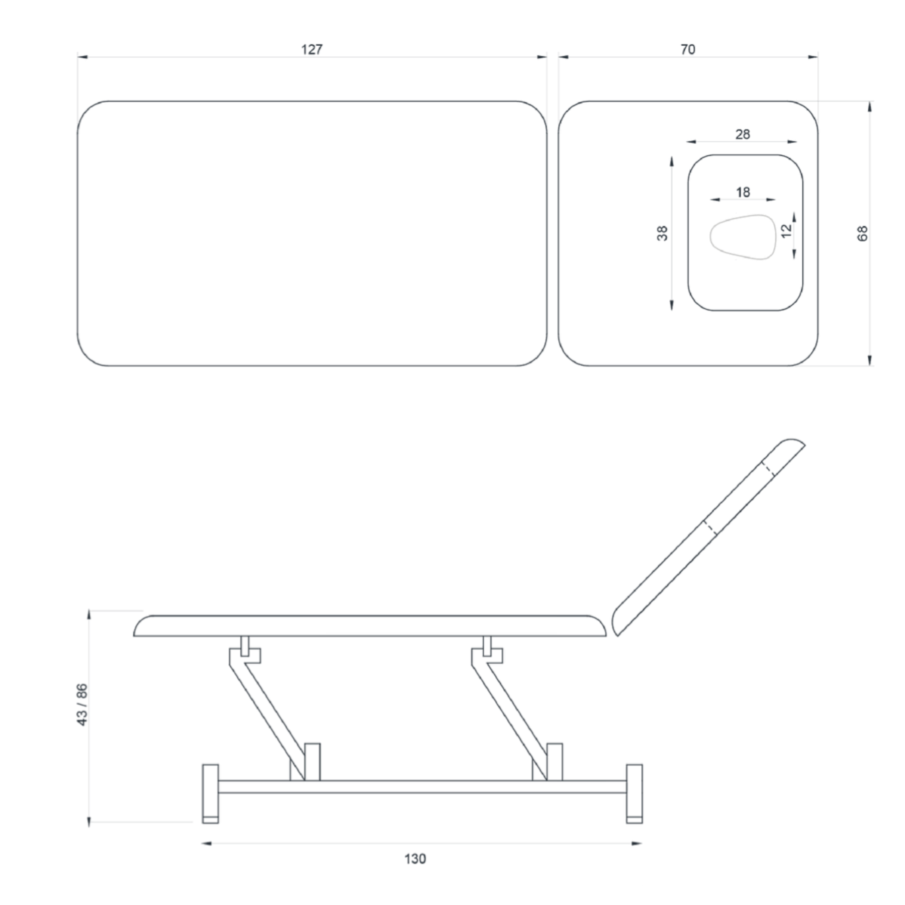 table-de-massage-electrique-torac-weelko-dimensions-encombrement-tablelya