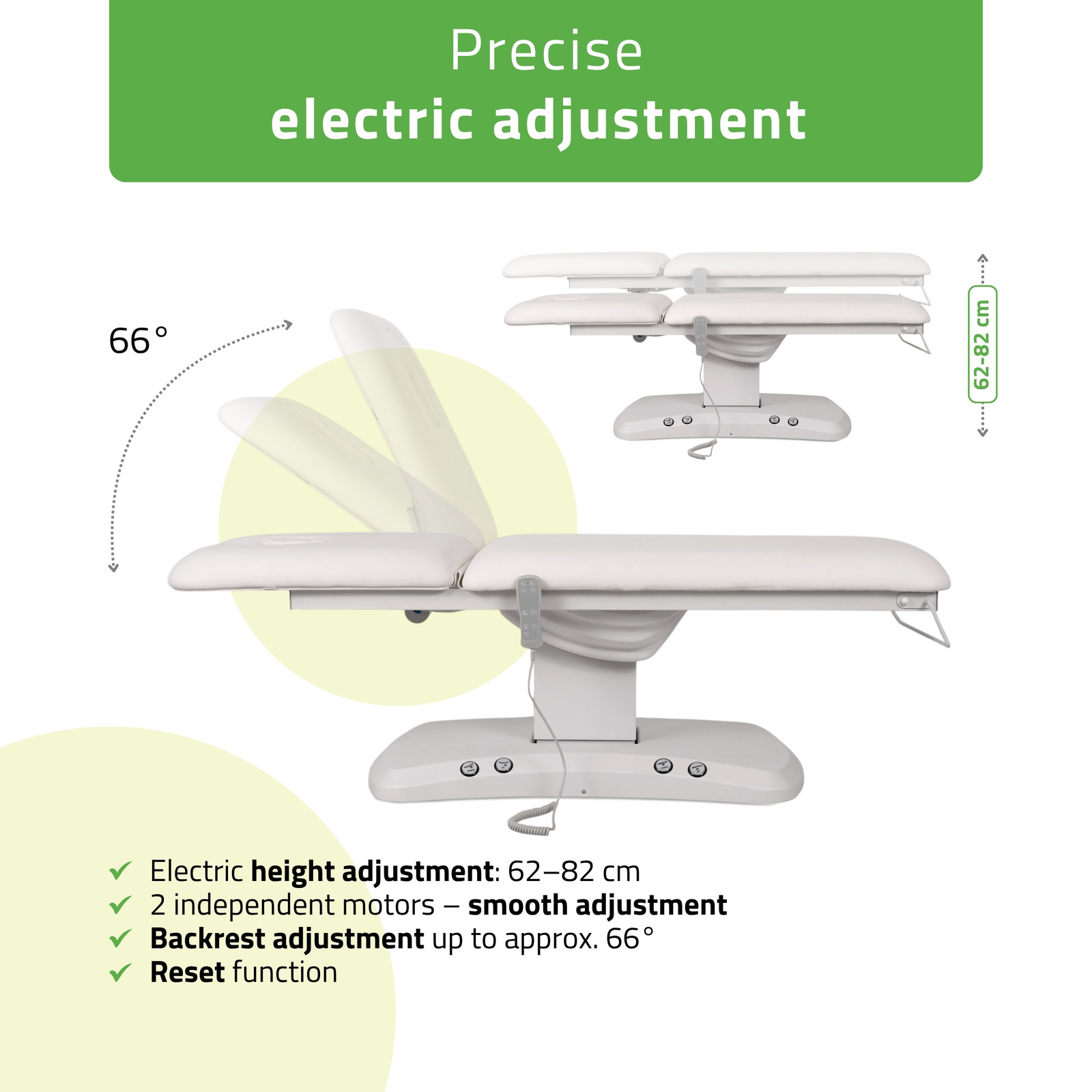 table-de-soins-blanche-reglage-electrique-hauteur-inclinaison-dossier-66-degres-estella-ergo-2-tablelya