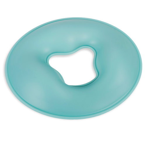 Coussin facial silicone KOMFORT vert matcha, base rigide, vue 2