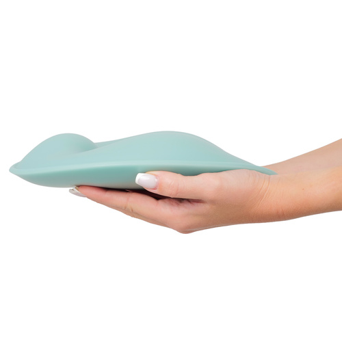 Coussin facial silicone KOMFORT vert matcha, base rigide, vue 4