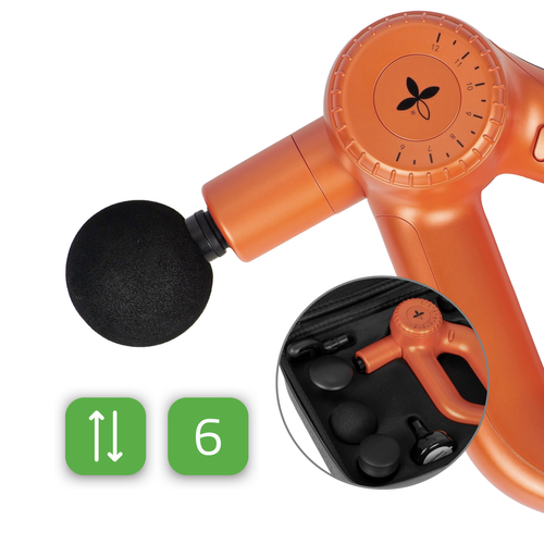 Pistolet de massage HABYS Pro Therapy Go orange, vue 5
