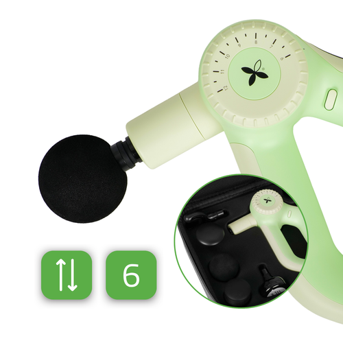 Pistolet de massage HABYS Pro Therapy Go vert, vue 5