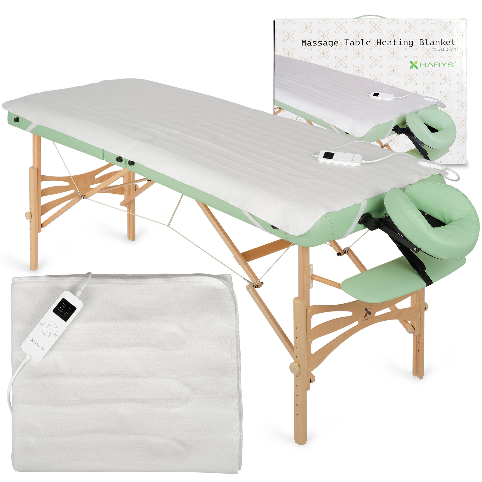Matelas chauffant HABYS pour table de massage 180 × 75 cm
