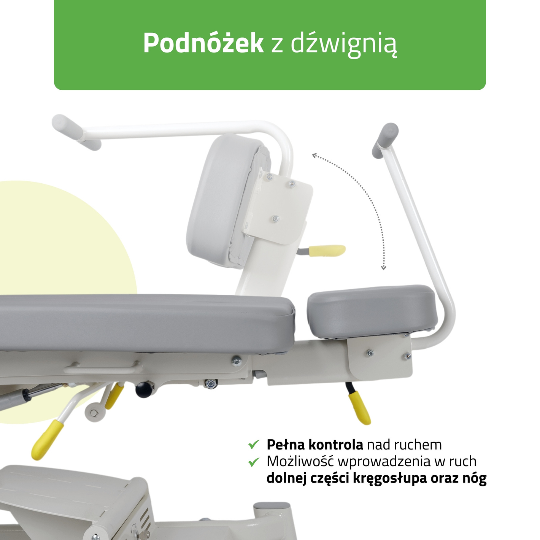 table chiro controle mobilite pieds poignee incluse tablelya