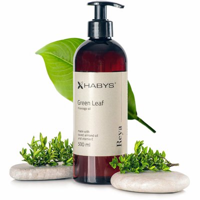 tablelya huile de massage thé vert amande douce flacon 500ml pompe doseuse-Reya-Green-Leaf-Habys-500-ml-1804_4