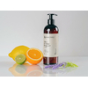 tablelya huile de massage citron bergamote lavande agrumes energisant -Citrus-Lavender-Bergamot-Habys-flacon pompe 500-ml-avec les agrumes en profil 1805_1