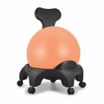 chaise ergonomique avec ballon orange tonic chair originale sissel tablelya