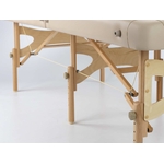 feldenkrais table de massage bois détail des trois pieds avec câbles de tension by habys tablelya