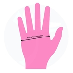 Main pour choisir la taille de ses gants jetables en vinyle latex nitrile tablelya joleti-page-001-2