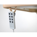 table de massage esthétique électrique habys Linea V3 couleur crème vue principale-V3 télécommande manuelle