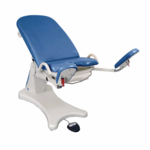 ELANSA fauteuil gynécologie bleu avec appuis pieds de chez Promotal made in France by Tablelya
