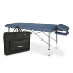 avenolife table de massage portable aluminium modèle Altus bleue tablelya altus avec housse de transport