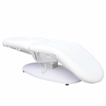 tablelya fauteuil esthétique électrique blanc avec têtière trou visage sans appuis-bras 126115_7