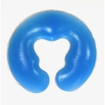 habys tablelya coussin oreiller-de-massage-en-silicone-souple-en-forme-de-U-coussin-de-spa-coussin-de-gel bleu
