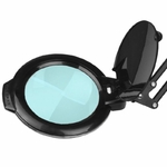 tablelya lampe loupe noire sur pied roulant diametre 32 cm LED capot 115253_3_3