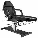 tablelya fauteuil hydraulique tattoo esthétique noir 3 plans réglables avec porte rouleau - trou visage-bouchon facial-position assise-360°
