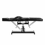 tablelya fauteuil esthétique hydraulique noir 360° position allongée avec accessoires 147009_08_3101