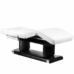 tablelya table spa électrique deux colonnes wengué skai blanc 4 moteurs jambes relevées 114879_3_3