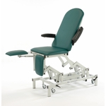 seers medical fauteuil de podologie électrique SM0575 vert tablelya rallonge pieds