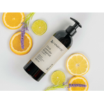 tablelya huile de massage citron bergamote lavande agrumes energisant -Citrus-Lavender-Bergamot-Habys-flacon pompe 500-ml-avec les agrumes couchés