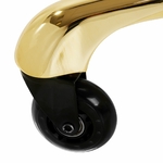 tablelya tabouret à roulettes gold couleur or fin roulette roller en ligne zoom pied 148127_07_2508