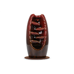 habys fontaine à encens céramique marron foncé brun tablelya-WATERFALL-red-2307_2