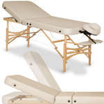 habys tablelya Table de massage portable bois-Gallo-Plus-Light-Wood-76cm de large avec dossier-Vinyl-Flex-K033-Beige-1963_10