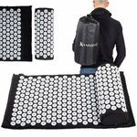 habys champs de fleur automassage acupression ensemble tapis oreiller noir tablelya-1634_7