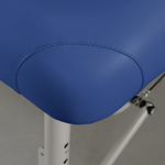 habys tablelya aero plus table de massage alu largeur 60 cm avec dossier bleu marine couture