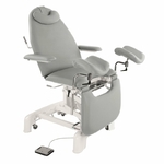 c3565 ecopostural tablelya fauteuil gynécologie électrique avec appui-bras châssis étroit faible encombrement