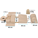 coussin de massage femme enceinte beige creme dimensions et poids habys tablelya