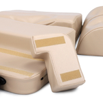 tablelya femme enceinte coussin de massage confort beige détail du support épaule habys