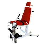 fauteuil quadri ischios franco fils tablelya rouge avec 1 balancier vue de coté