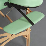 table Massage en bois portable largeur 70 cm repose bras réglable tablelya Massage-Table-Panda-Light-Wood-70-Vinyl-Flex-K022-Green-1983_2