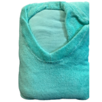 drap housse vert pastel trou visage
