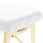 Housse coton éponge Blanc – 80x200x5 cm – STV-tablelya