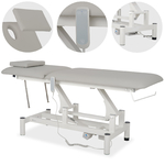 table-de-massage-electrique-professionnelle-optima-reglage-hauteur-telecommande-satin-comfort-gris
