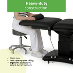 table-de-soins-electrique-noire-surface-chauffante-utilisation-estella-ergo-2-tablelya