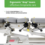 Table de chiropraxie électrique Upright Chiro Z7 – 7 sections, drops, commande au pied 10