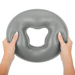 Coussin facial silicone KOMFORT gris, base rigide, vue 3