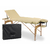 Bianca table de massage portable pliable en bois largeur 70 cm avec dossier aveno life habys tablelya couleur creme