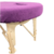 tablelya drap housse éponge 80x200x15-5 violet fushia  avec trou visage pour table de massage spa elastique