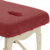 tablelya housse coton 260gm2 80x200x5 cm avec trou visage col cheminée rouge bordeaux