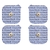 electrodes snap carré 50x50 mm dura-stick-paquet de 4 - 2103165001-1