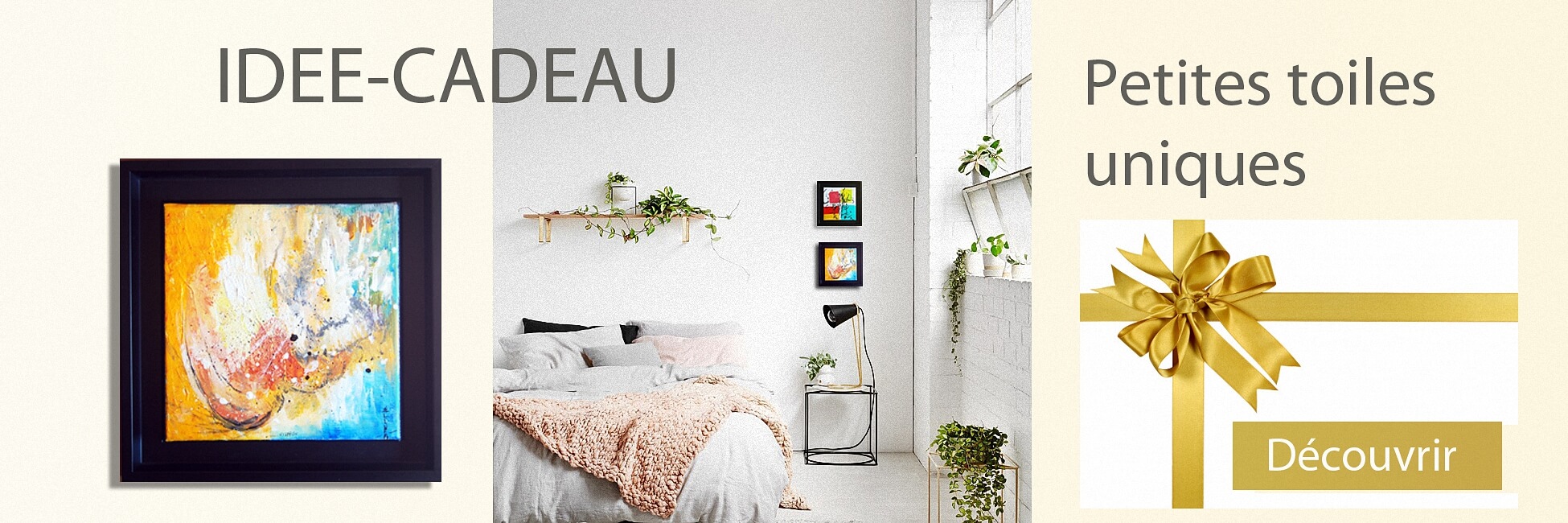 idee-cadeau-petites toiles uniques du peintre abstrait Ellhëa